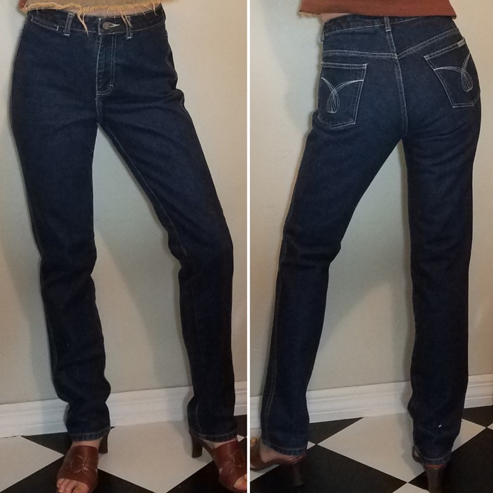 Calvin Klein Vintage jeans High waisted straight - Picture 3 of 8